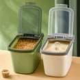 thumbnail image 4 of Rice Pail Food Storage Box Storage Package Rice Cylinder Sealed Storage Rice Box Household Metering Container  White, 4 of 5