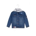 thumbnail image 2 of Chamarra denim con capucha desmontable /Kids 31701 (Azul dark) azul oscuro 3-4 Años, 2 of 6