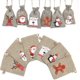 thumbnail image 4 of Saco de Yute Navideño, Bolsa de Dulces Navideños de Regalo 24 Piezas, 4 of 5