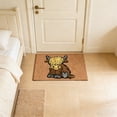 thumbnail image 5 of Funny Welcome Mats Outdoor - Highland Cow Decor Front Door Mat Outdoor Entrance, Come on in and Hang with The Herd Welcome Mat, Indoor Door Mats for Entryway, 16x24 Inches, 5 of 6