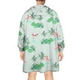 thumbnail image 2 of Flamingo Blanket Hoodie, Oversized Sherpa Hooded Blanket Sweatshirt for Adults Women Men, Extremely Cozy Warm Soft and Fuzzy Wearable Blanket Hoodie, 2 of 7