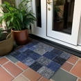 thumbnail image 6 of Addison Rugs Chantille Indoor/Outdoor Transitional Patchwork Navy Washable Rectangle Rug, 1'8" x 2'6", 6 of 6