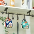thumbnail image 4 of Sungmor Ganchos para Abrigos de Hierro Fundido, Colgador de Pared Vintage Deslizable de 19.3" para Decoración Del Hogar y Jardín, 1 Pieza, Marrón, 4 of 7