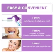 Purple Toothpaste For Teeth Whitening, Whitening Toothpaste, Reduce Yellowing & Remove Surface Stains & Polishes Teeth