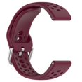 thumbnail image 4 of Tono de silicona correa con conector de metal deportivo de reemplazo reloj hebilla pulsera, 4 of 4