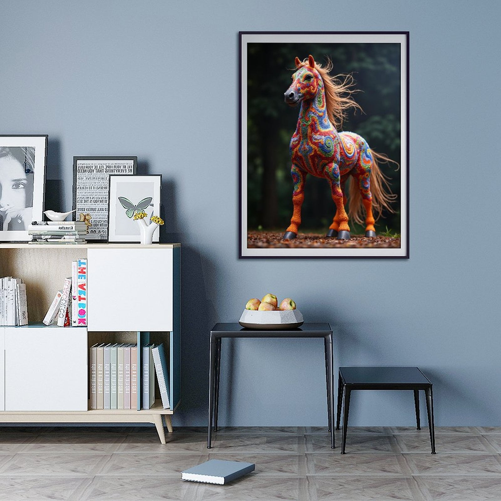 Diamond Art Kits for Adults - 5d Vibrant Artistic Mosaic Horse Diamond Painting for Adults, Diamond Art for Adults Beginners, Diamond Painting Kits for Adults for Home Wall Decor