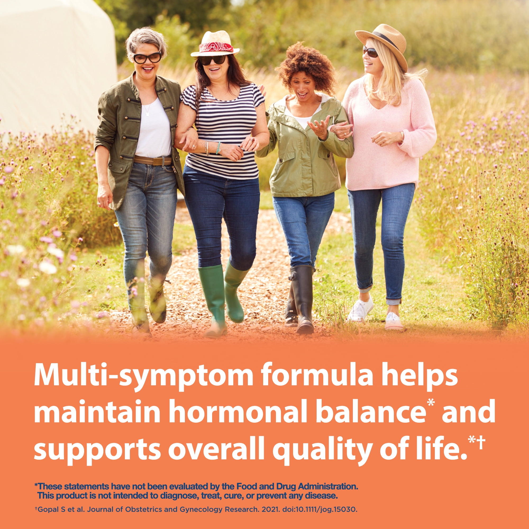 Equate Multi-Symptom Menopause Formula Dietary Supplement, 60 Count, Compare to the Benefits of Amberen®
