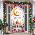 thumbnail image 5 of Golden Ramadan Banner Crescent Moon Islamic Display Lantern Shiny Mubarak Backdrop for Ramadan Celebration Islamic Festival Religious Gathering, 5 of 9