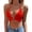 Red, variant on Women Solid Color Wrap Halter Top Deep V-Neck Tie Detail Summer Beach Casual Cool Comfortable Sleeveless Tank Tops Black,S