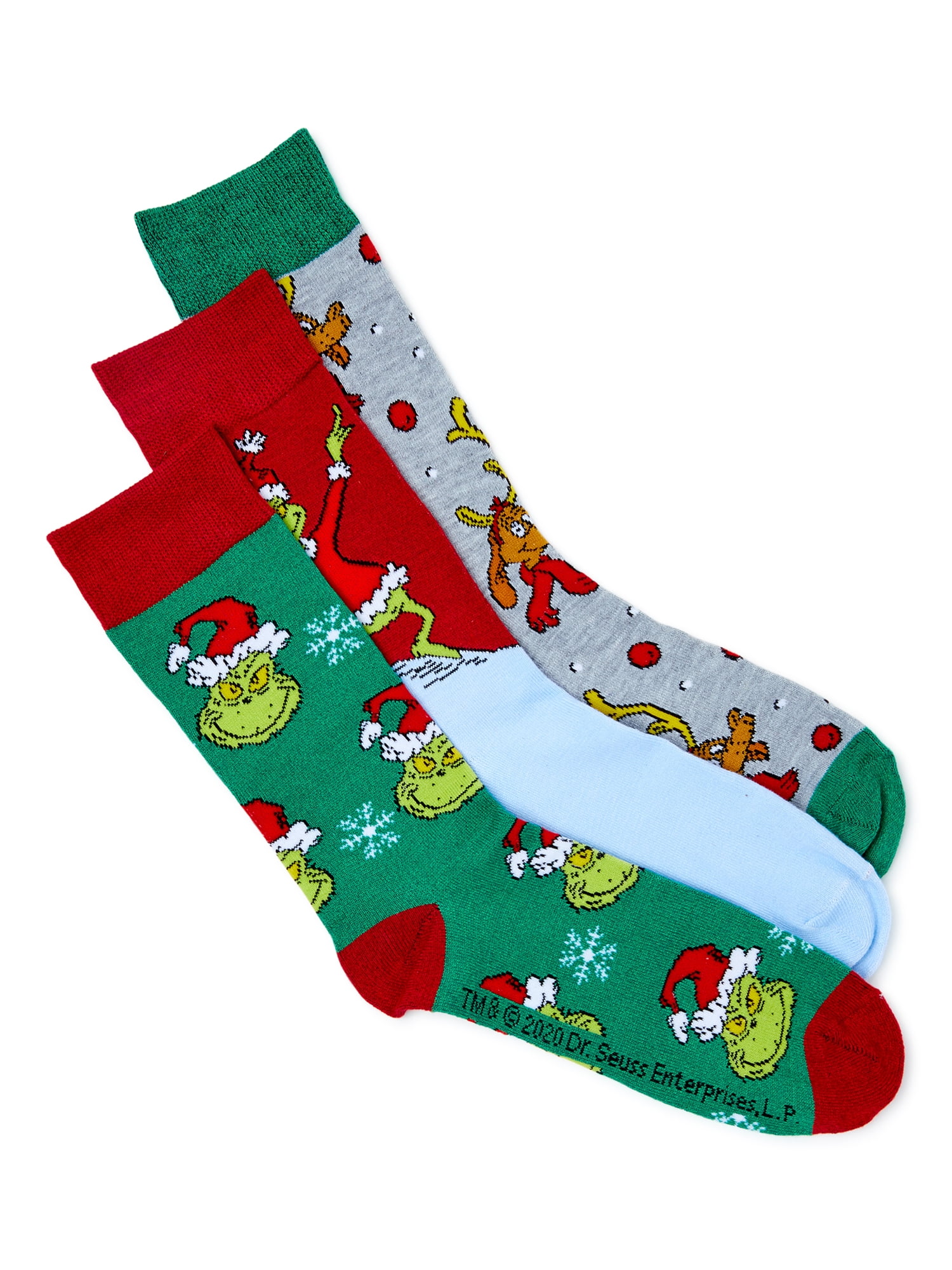 The Grinch Men's Socks, 3 Pack
