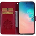 thumbnail image 7 of Compatible with Samsung Galaxy A51 5G Case Glitter Stylish Crystal Owl with Wrist Strap Kickstand Magnetic Leather Wallet for Women Flip Phone Case for Samsung Galaxy A51 5G Red YK, 7 of 7