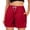 Wine, variant on GJSYRH Women's Drawstring Waist Swim Trunks Solid Bathing Suits Shorts with Pockets
