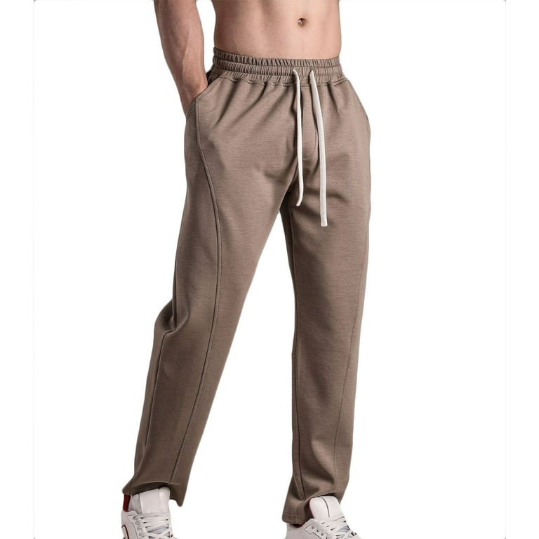 Men s Cotton Sweatpants Solid Casual Baggy Sport Trousers Fashion Outdoor Training Pants Workout Athletic Pants Walmart