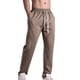 thumbnail image 4 of Pantalones largos para hombre, pantalones casuales de moda con cordones, pantalones elásticos, pantalones deportivos para hombre., 4 of 5