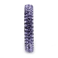thumbnail image 4 of Luxe Jewelry Designs Stainless Steel Pave Women's Ring with Tanzanite Crystals - Size 6, 4 of 4