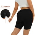 thumbnail image 4 of INNERSY Women's Plus Size Cotton Boyshorts Anti-Chafing 3-Pack(4XL,Black), 4 of 9
