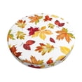 thumbnail image 1 of Balery Autumn Leaves 1 Fundas de asiento para taburete de bar redondo de tela de terciopelo ajustables que protegen de arañazos y manchas para sillas de 14 a 17 pulgadas.-13 inch, 1 of 7
