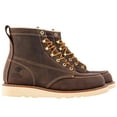 thumbnail image 5 of Herman Survivors Professional Men's Soft Toe Full Grain Leather Backhaul Brown Work Boots, 5 of 7