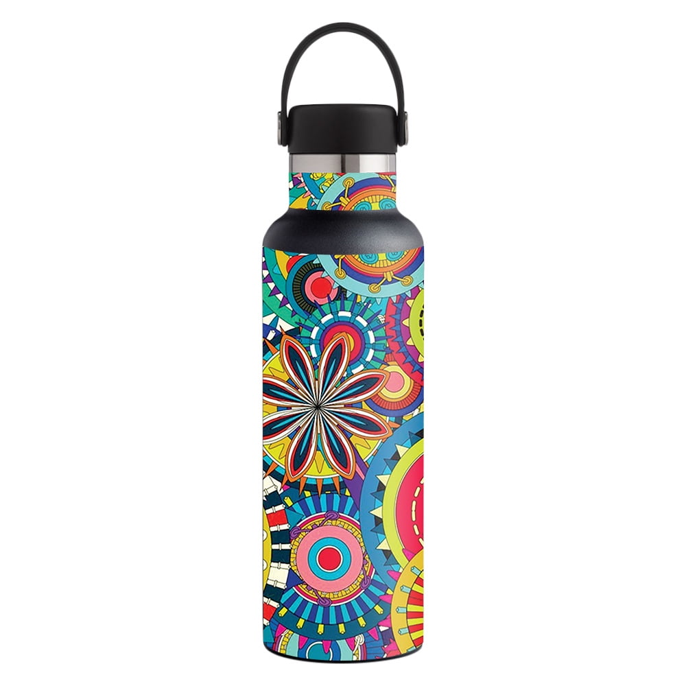Floral Skin For Hydro Flask 21 oz. Standard Mouth Protective, Durable, and Unique Vinyl Decal