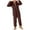 44#Brown, variant on Ftwytp Men Artificial Wool Long Sleeve Pajamas Casual Solid Color Zipper Loose Hooded Jumpsuit Pajamas Casual Winter Warm Rompe 1 Piece Suit Fleece On Sleepwear