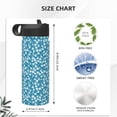 thumbnail image 4 of Sikiie Beautiful Floral Print 18OZ Insulated Straw Cup, Portable Leak-proof Sports Water Bottle, Stainless Steel Water Cup Suitable for Home and Outdoor, 4 of 8
