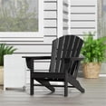 thumbnail image 2 of Portside Classic Outdoor Adirondack Chair in Black, 2 of 7