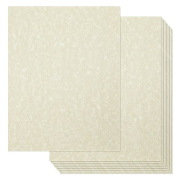 Papel pergamino, 96 hojas, 90 g/m², 8,5 x 11 pulgadas para imprimir marfil