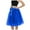 Blue, variant on GPOECD Women's Casual Stretchy Flared A-Line Skater Mini Skirt Versatile Everyday Wear White,