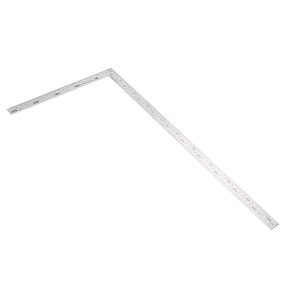 Stainless Measure Ruler L Shape Right Angles Ruler 1.2 mm Thickness Layout Template Tool 90 Degree Framing Square Ruler