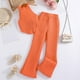 thumbnail image 2 of Odeerbi 8-12 Años Niñas Conjuntos de Verano Algodón Tops Halter Pantalones Pata Ancha Conjunto de Dos Piezas Cuello Sin Mangas Top Pantalones Conjunto, 2 of 6