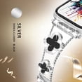 thumbnail image 5 of REQO Compatible with Apple Watch Ultra Band 38MM 40MM 41MM 42MM 44MM 45MM 46MM 49MM Series 10 9 8 7 6 5 4 3 2 1 Smartwatch wistband Bracelet Strap Lucky clover Bracelet iWatch Band for Women(45MM), 5 of 6