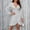 White#357, variant on Wowcloth Womens Sexy Deep V Neck Long Sleeve Irregular Tie Waist Ruffle Hem Flowy Swing Mini Short Wrap Dress