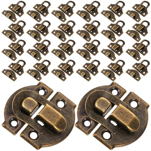 GETAJGHSD 30Pcs Vintage Buckle Latch for Tool Boxes Chest Latches Hardware 1.06In x 1.14In
