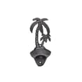 thumbnail image 2 of Handcrafted Model Ships  6 in. Cast Iron Wall Mounted Palmtree Bottle Opener - Rustic Silver, 2 of 4