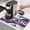 White, variant on 250th Anniversary Dish Drying Mats for Kitchen Counter, Abstract Swirls Stars Independence Day Absorbent Coffee Bar Mat with Non-slip Rubber Backed Quick Drying Dish Rack Pad 16"x24"