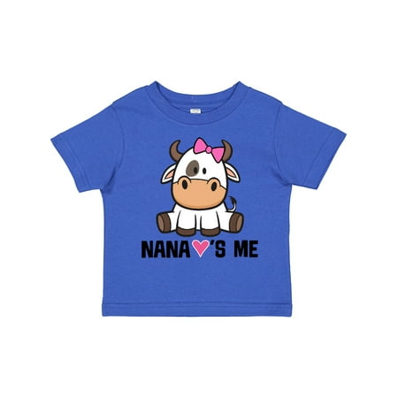 

Inktastic Nana Loves Me Girl Cow Gift Toddler Toddler Girl T-Shirt