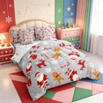 thumbnail image 2 of Manfei Cartoon Christmas Ball 7-Piece Twin Bedding,Xmas Holiday Season Bedding Comforter Set,Xmas Reversible, 2 of 7