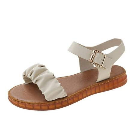 

Dtydtpe Flowers Rhinestone Heel Buckle Ladies Fish Shoes Breathable Mouth Wedge Sandals Strap Women s sandals Earth Spirit Sandals for Women Wedge Sandals for Women Dressy Women Slides Sandals S