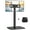 black, variant on BIBEARBIBEAR Swivel TV Floor Stand with Mount - Universal for 32-65 Inch LCD/LED Flat Screens. Fits Apple TV/Roku Ultra, Height-Adjustable with Shelf - Space-Saving Corner Stand for Home & Office