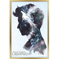 Fantastic Beasts: Crimes Of Grindelwald - Newt Illustration Wall Poster, 14.725" x 22.375", Framed