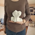thumbnail image 5 of Jarrón artístico de cerámica con forma femenina, ideal para el hogar, oficina, estantería, mesa, decoración, granja moderna, 5 of 5