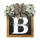 thumbnail image 1 of Placa decorativa para puerta con 26 letras, adornos de madera para jardín, señal de bienvenida para puerta (B) Ehuebsd Libre de BPA, 1 of 7