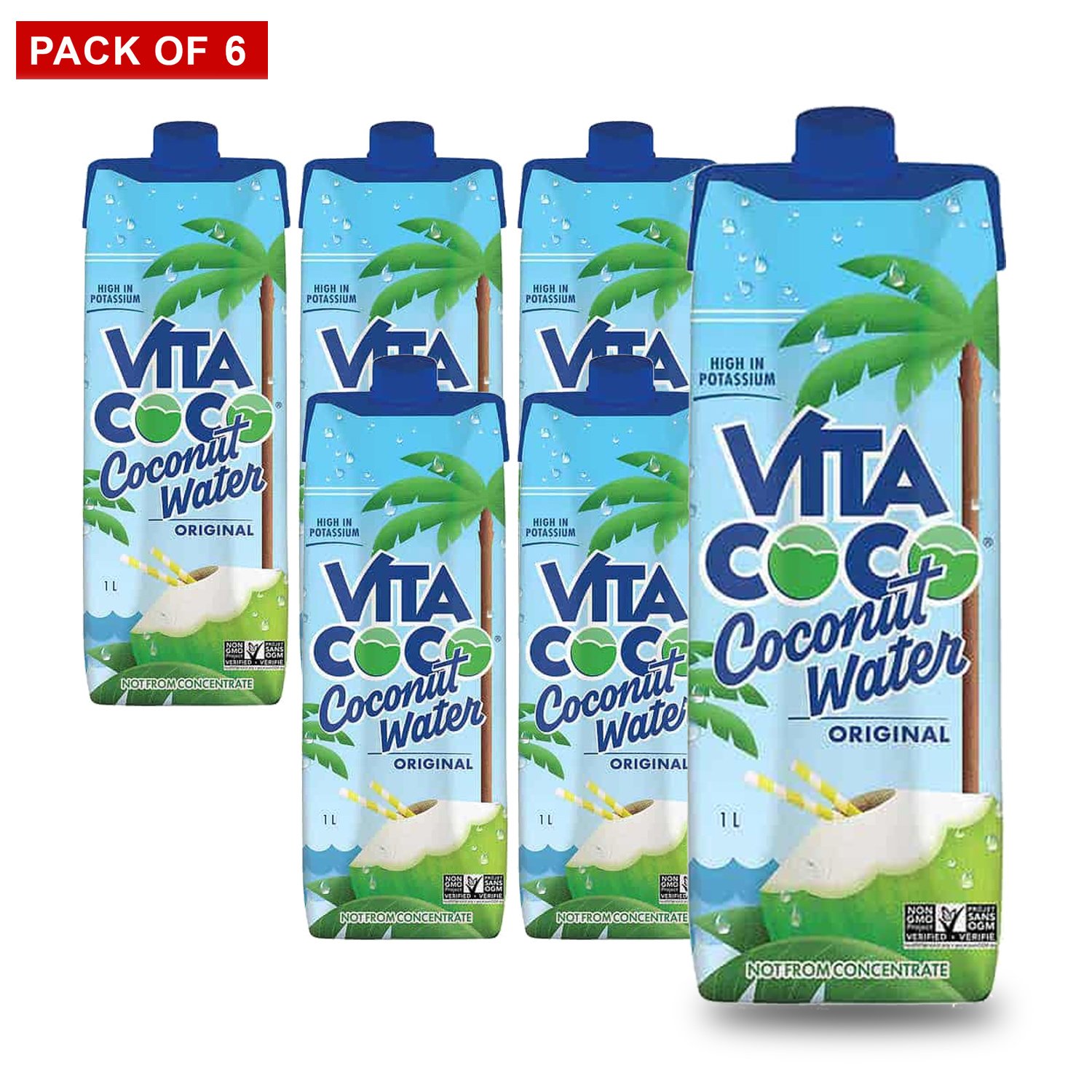 Vita Coco Coconut Water 1L, Pack of 6 Walmart Canada