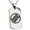 Silver, variant on Stainless Steel Shoni Samurai Crest Engraved Dog Tag Pendant Necklace