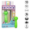 thumbnail image 2 of CalExotics Neon Vibes The Bubbly Vibe Rechargeable Silicone Bullet Vibrator, Green, 2 of 9