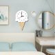 thumbnail image 3 of Reloj de pared silencioso de madera con diseño de helado de Zmeidao para el hogar y la sala de estar., 3 of 4