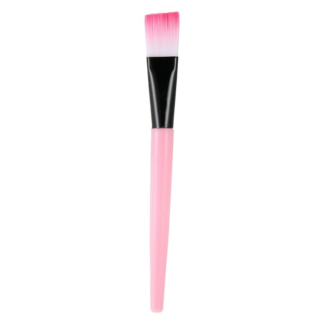 Facial Brush Simple Comfortable Applicator Tool Practical Girl Tools Makeup Accessories with Plastic Handle for Home Salon Using Pink+Black