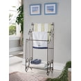 Bristol 3 Tier Freestanding Bathroom Towel Rack Organizer with Storage ...