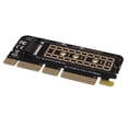 thumbnail image 3 of 2X M.2 NVMe SSD to PCI-E X16 Converter Card NGFF M-Key M.2 PCIe PCI-Express X4/X8/X16 HDD, 3 of 8