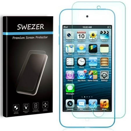 [2-Pack] iPod Touch 6 (6th Gen) / 5 (5th Gen) [SWEZER] Tempered Glass Screen Protector, Anti-Scratch, Anti-Bubble, Anti-Chip Edge